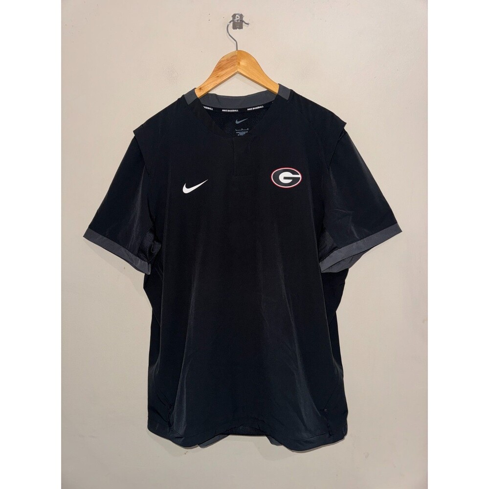 Nike NCAA Georgia Bulldogs Baseball Team Issue Batting Jacket Mens L NEW